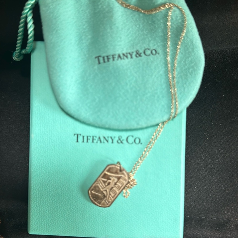 Tiffany and Company, sterling silver pendant necklace